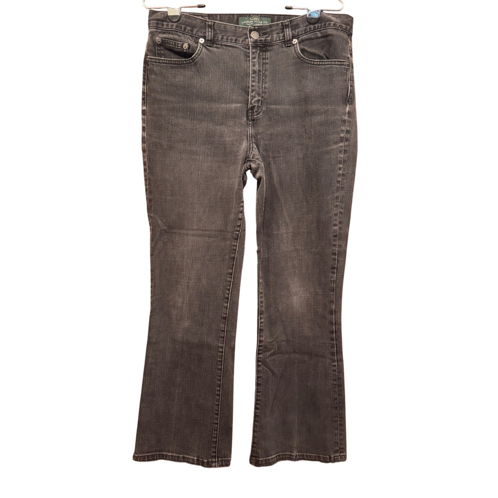 Lauren Jeans Co. Ralph Lauren Women's Black Wash Bootcut Jeans Size 10‎